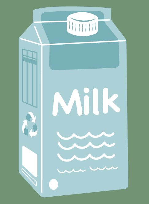 Milk in fridge
